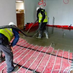 underfloor heating and screeding